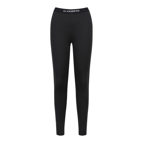 여성 로고 자카드 밴딩 웜 레깅스