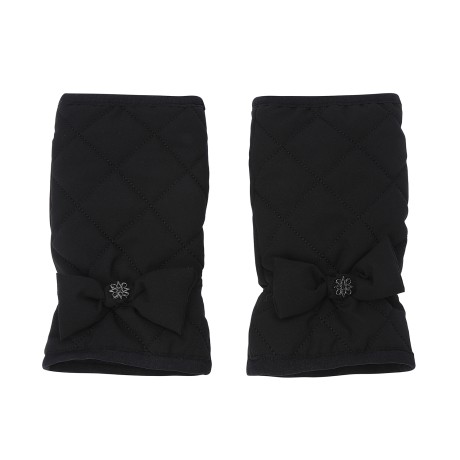 여성 리본 기모 퀼팅 패딩 핸드 워머