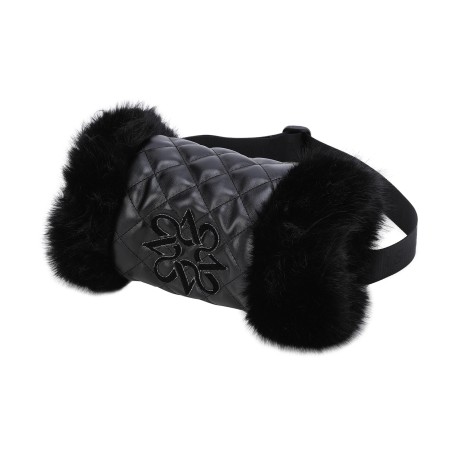 여성 별 심볼 퀼팅 퍼 믹스 패딩 핸드워머