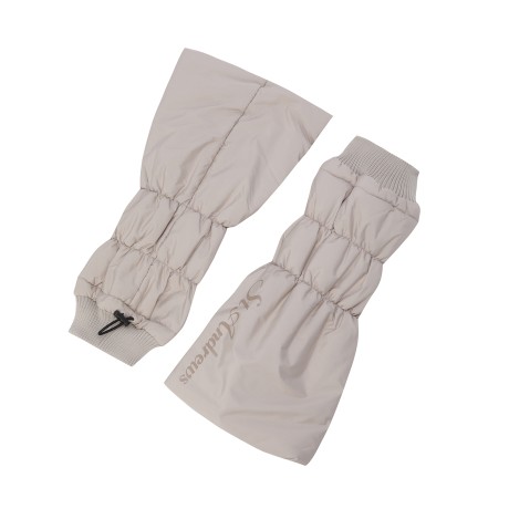 여성 로고 프린팅 퍼 기모 패딩 레그워머