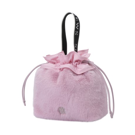 여성 별 심볼 스트링 퍼 버킷백