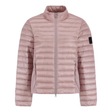 여성 우븐 믹스 스트링 경량 다운 점퍼