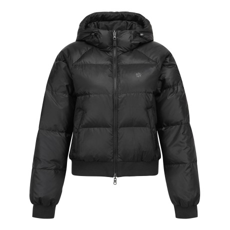 여성 별 심볼 후드 리버서블 구스다운 패딩 점퍼