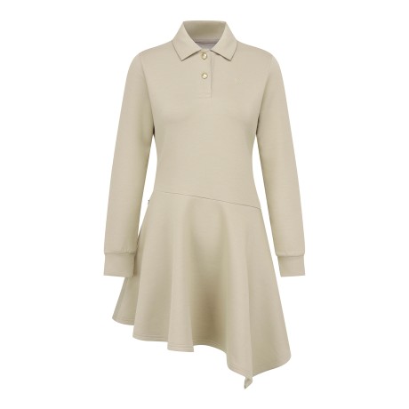 여성 별 심볼 플레어 카라 원피스