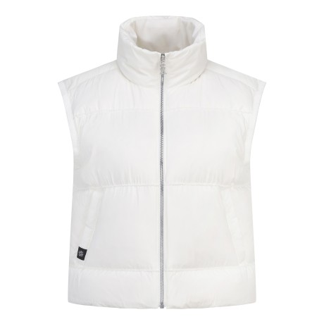 여성 니트 암홀 구스 다운 패딩 베스트