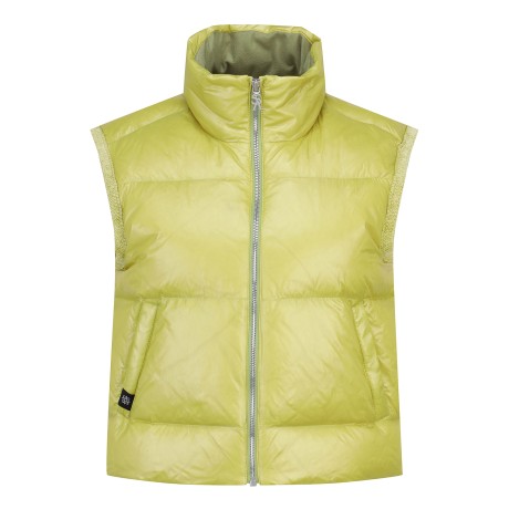 여성 니트 암홀 구스 다운 패딩 베스트