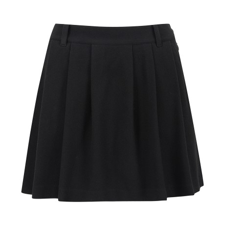 여성 울 기모 백 밴딩 훌 스커트