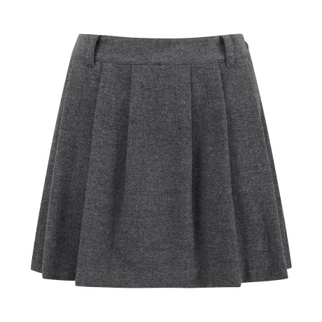 여성 울 기모 백 밴딩 훌 스커트