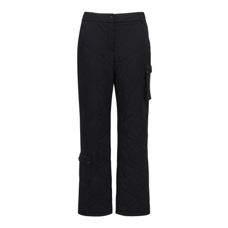 여성 별 심볼 카고 포켓 밴딩 패딩 부츠컷 팬츠