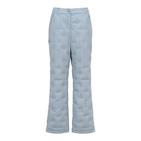 여성 로고 자수 퀼팅 구스 다운 부츠컷 패딩 팬츠