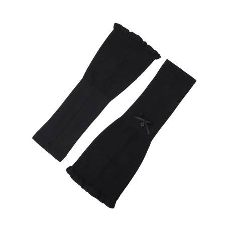 여성 별 심볼 리본 플레어 냉감 니트 발토시