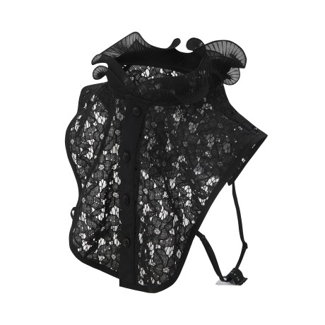 여성 프릴넥 레이스 이너 넥커버