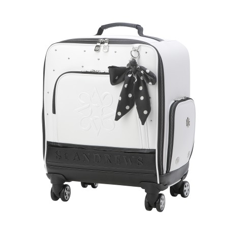 여성 별 심볼 도트 리본 참 트롤리 보스턴백