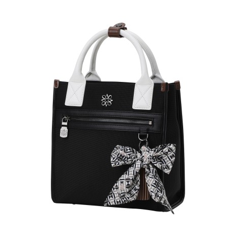 여성 태슬 리본 스퀘어 투웨이 토트백