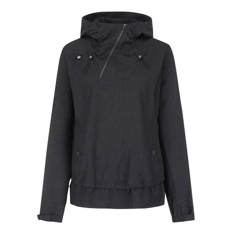 여성 링클 사선 하프집업 후드 아노락 점퍼