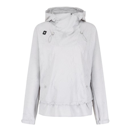 여성 링클 사선 하프집업 후드 아노락 점퍼