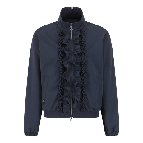 여성 러플 포인트 스포티 집업 점퍼