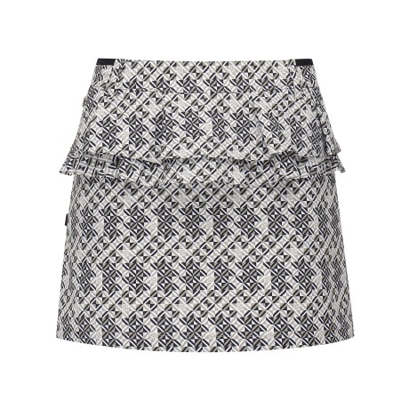 여성 더블 셔링 디테일 큐롯 스커트