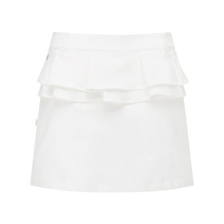 여성 더블 셔링 디테일 큐롯 스커트