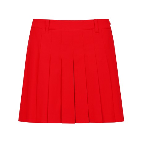 여성 백 밴딩 언발란스 플리츠 큐롯스커트