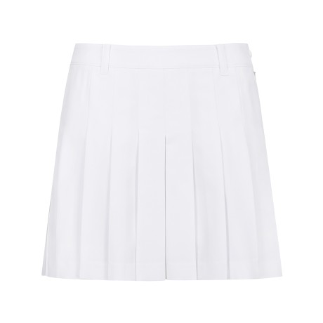 여성 백 밴딩 언발란스 플리츠 큐롯스커트