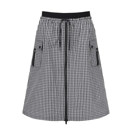 여성 체크 패턴 투웨이 롱 큐롯 스커트