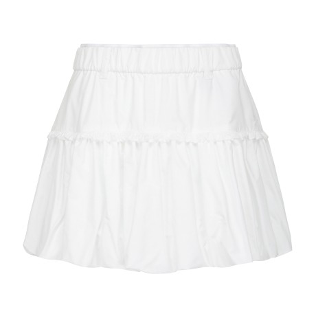 여성 리본 포인트 밴딩 벌룬 큐롯 스커트