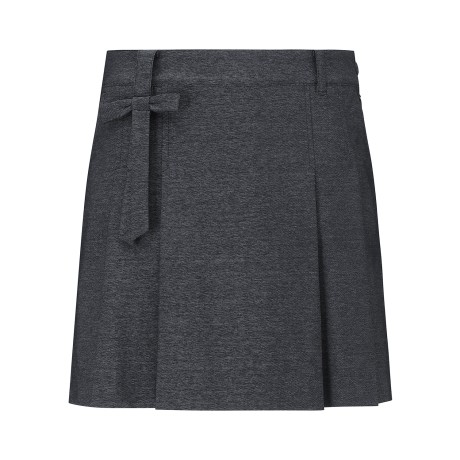 여성 리본 스트랩 플리츠 큐롯 스커트