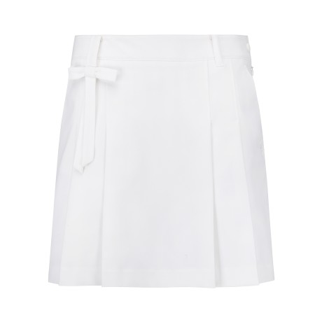 여성 리본 스트랩 플리츠 큐롯 스커트