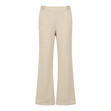 여성 부클 심볼 STA 로고 JQD 밴딩 부츠컷 트레이닝 팬츠