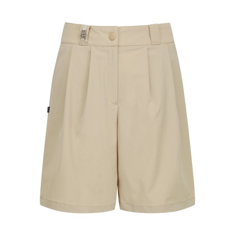 여성 원턱 밴딩 버뮤다 팬츠