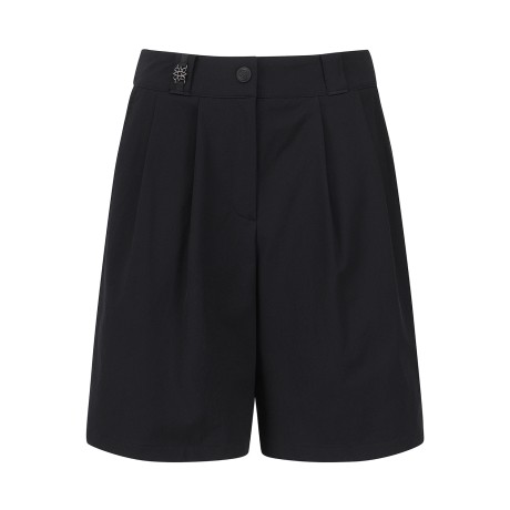 여성 원턱 밴딩 버뮤다 팬츠