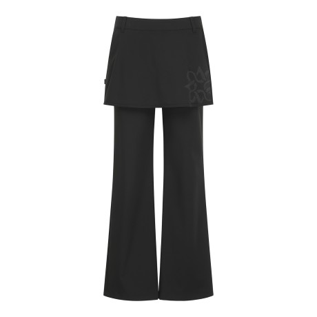 여성 별 심볼 스커트 레이어드 부츠컷 팬츠