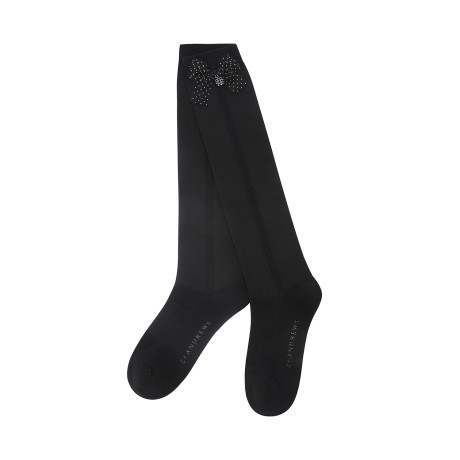 여성 도트 리본 케이블 라인 니삭스