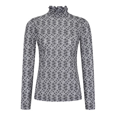 여성 별 심볼 백 리본 체크 패턴 베이스레이어