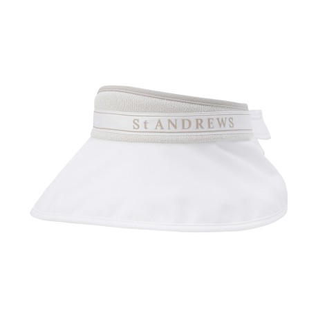 여성 별 심볼 리본 와이드 썬바이저