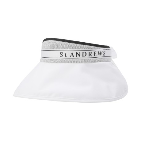 여성 별 심볼 리본 와이드 썬바이저