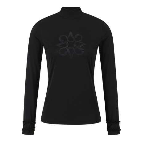 여성 프릴 소매 냉감 베이스레이어