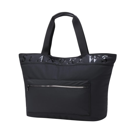 공용 글로시 로고 빅 토트백