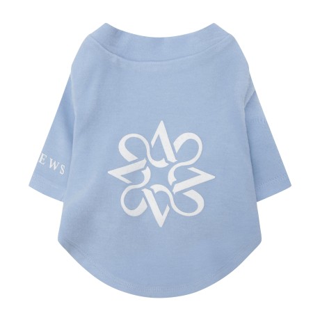 펫 로고 프린트 저지 티셔츠