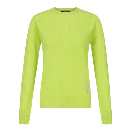 공용 STA 케이블 홀가먼트 라운드 니트