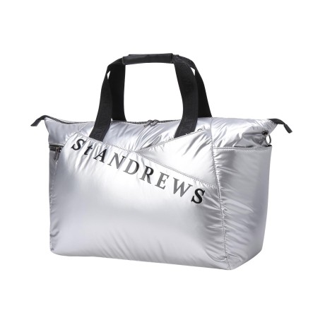 공용 사선 로고 패딩 보스턴백