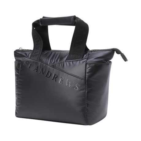 공용 사선 로고 패딩 미니 토트백