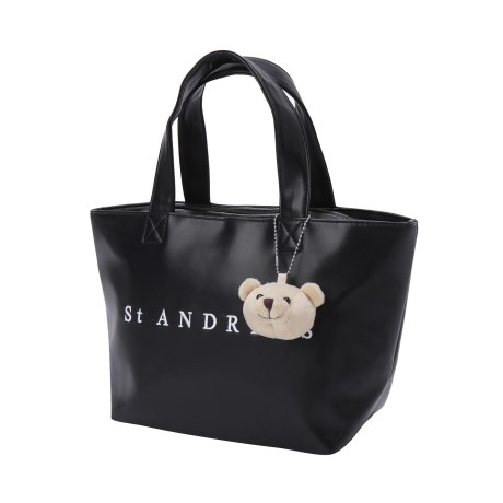 공용 자수 로고 테디베어 미니 토트백