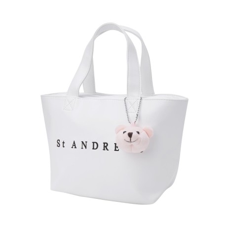 공용 자수 로고 테디베어 미니 토트백
