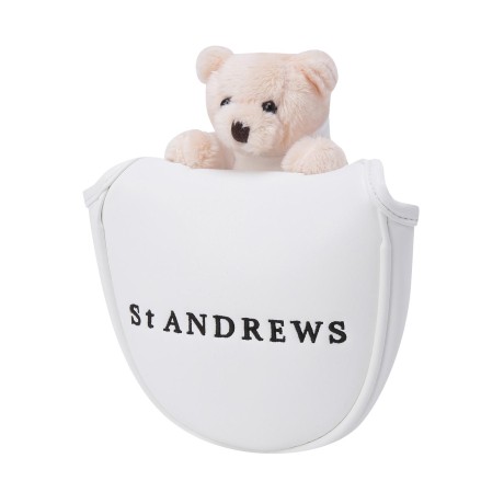 공용 테디베어 로고 말렛형 퍼터 커버