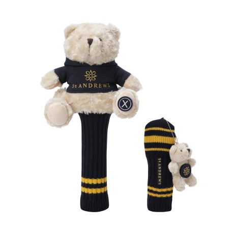 공용 테디베어 2종 헤드 커버 SET