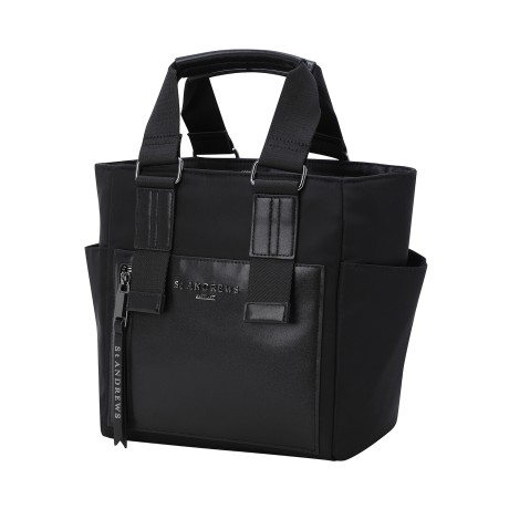 공용 레더 믹스 우븐 토트백