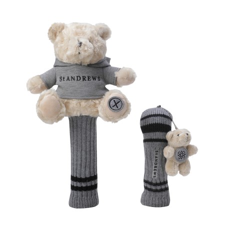 공용 후드 테디베어 헤드 커버 SET