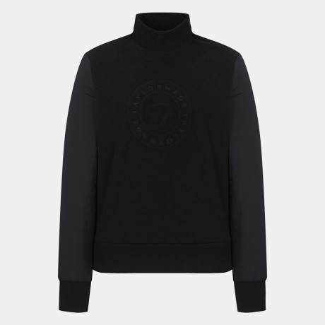 여성 우븐 패딩 소매 하이넥 맨투맨 티셔츠 TWTHM8142-199